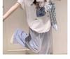 Colorful Polka Dot High Waist Wide Leg Pants for Women - Summer Ice Silk