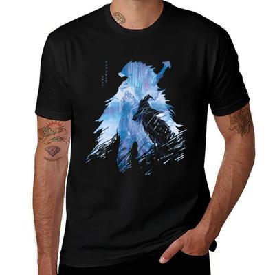 Wolf Und Die Hexe Blaidd Und Ranni T-Shirt Täglich Lässig Kurzarm T-Shirt T-Shirt