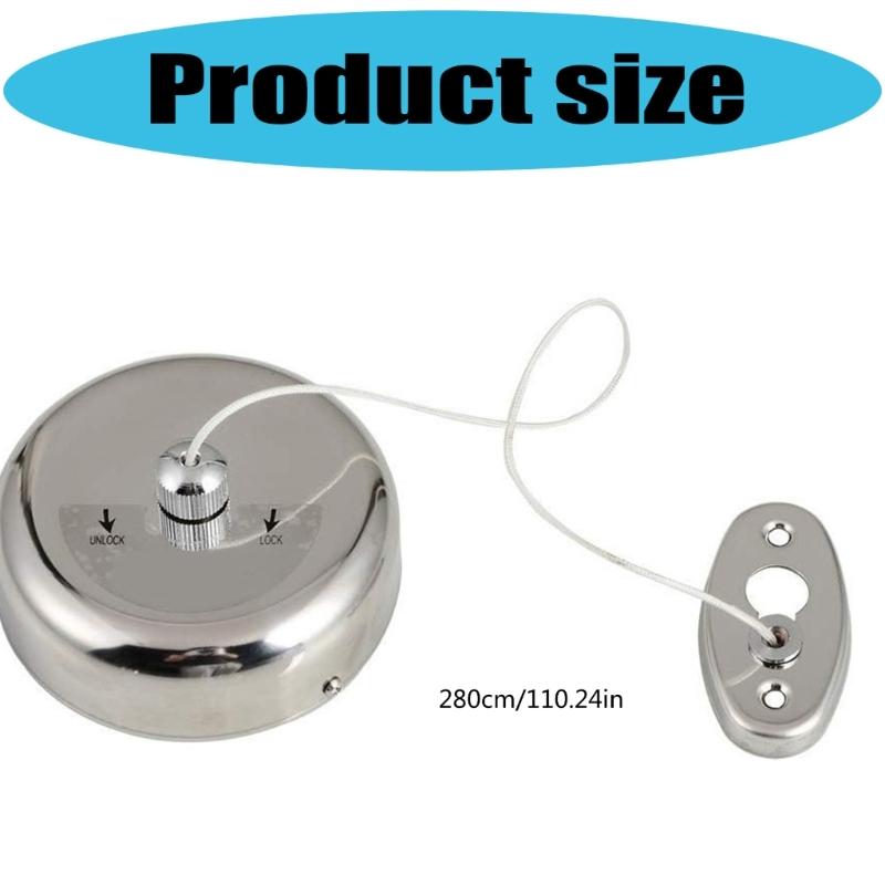 Portable Telescopic Clothesline Stainless Steel Wall Mounted Design Adjustable Length Clothes Line For Home Use