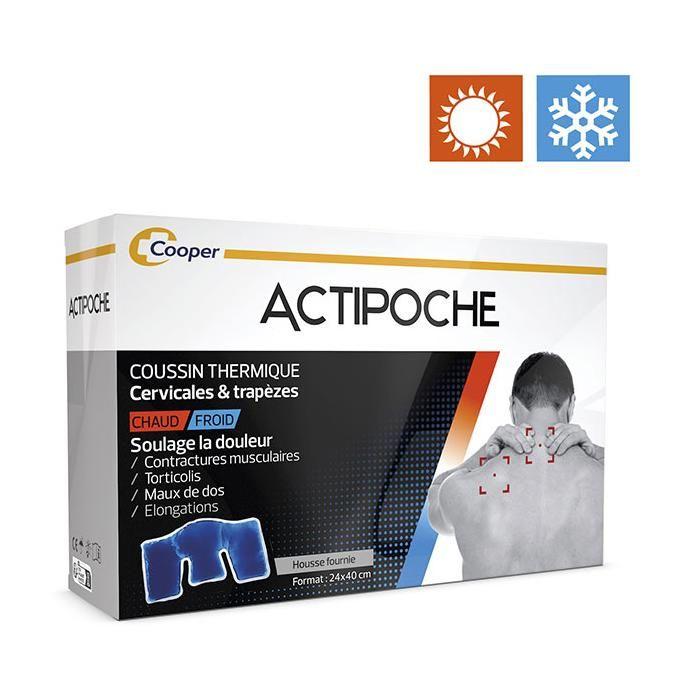 Actipoche Coussin Thermique Cervicales et Trapèzes 24 x 40cm