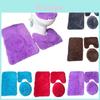 Premium Faux Shaggy Bathroom Set Providing A Cozy Feel And Floor Protection