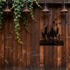 Wheat Field Metal Wall Art Iron Sculpture Farmhouse Home Decor Black 23.6in