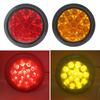 High Brightness 16LED Tail Light Round Indicator Light 12-24V Fog Lamp Brake Light for Truck Car RV Trailer