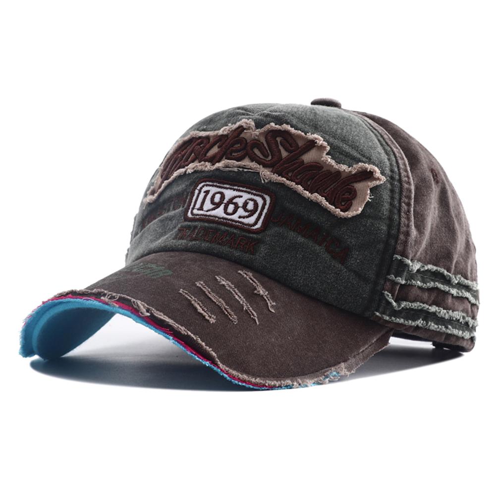 Baseball Cotton Washed Stitching Stitched Embroidered Alphabet School Old Vintage Caps Women Men Adjustable Casual Y2K Hat Hip Hop Urban Street