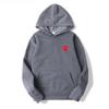 PLAY Kawakyu Embroidery Love Heart Unisex Oversized Hoodie - Autumn/Winter Plus Velvet Sweatshirt