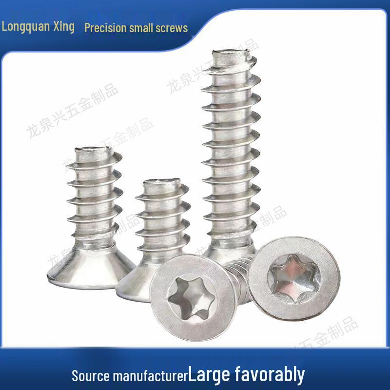 304 Stainless Steel Countersunk Hex Flat Head Self-Tapping Screws KB1.4-M3