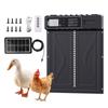 Timed Chicken Coop Automatic Induction Door Stainless Steel with Display Screen Anti-pinch Solar Chicken Coop Electric Door