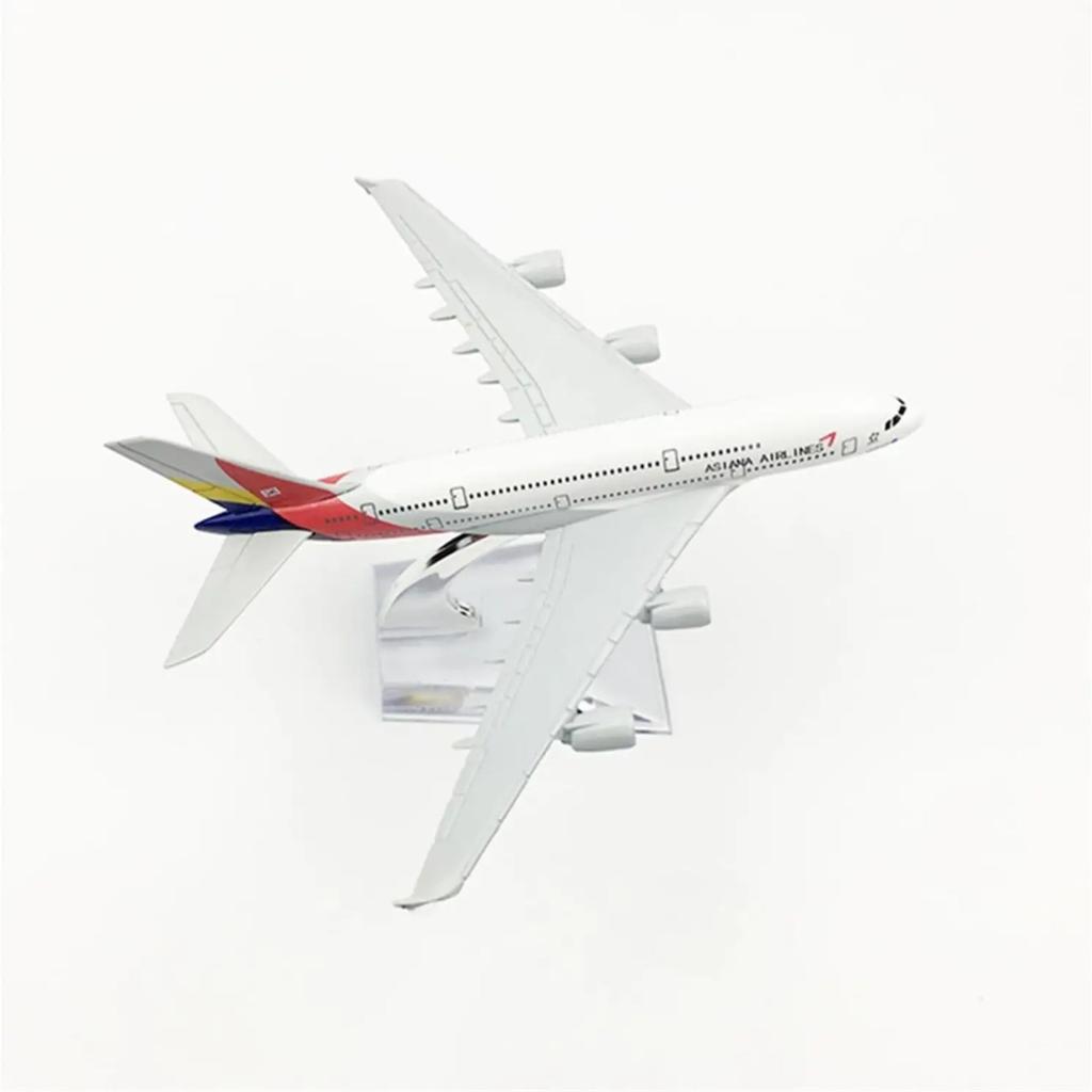 16cm Model letadla Asiana Airlines A380 Slitina Diecast Model letadla Hračka Letadlo Model letadla Hračka pro sbírku