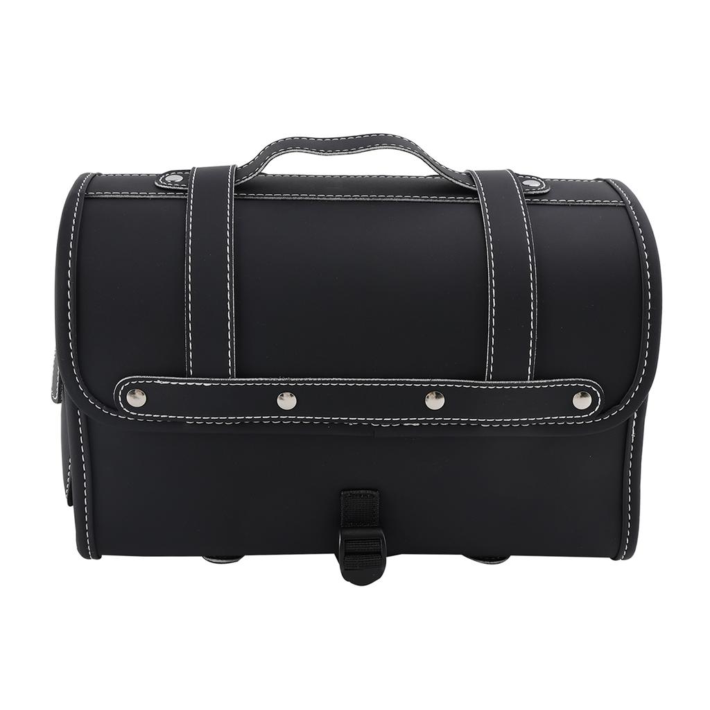 Tail Bag Pu Side Saddlebag Pannier Luggage Pouch Storage For Motorbike