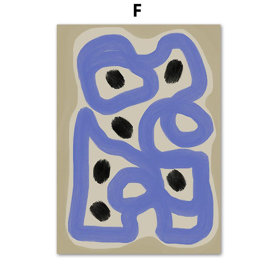 Abstract Minimalist Gallery Painting Wall Art Canvas, Curve Line Girl, Nordic Posters and Prints, Pictures for Living Room Decor