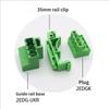 High Performances Rail Type Terminals Block 5.08mm Spacing For 10Amp 300Volt Application Screw Plug-in Connector