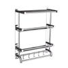 Huinizi 304 Stainless Steel Wall-Mounted Towel Rack & Shelf