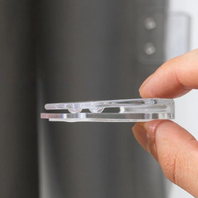 4Pcs Shower Curtain Clips Non Punching Windproof Curtain Hook Toilet Curtain Rings Clip Traceless Shading Cloth Edge Fixed Clips