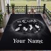 Custom Text Printed Rug The Cure Non Slip Floor Carpet For Home Room Decor