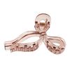 Hair Claw Transparent Bowknot Shape Anti-slip Teeth Hair Claw Lightweight Back Head Hair Clip Versatile Hair Accessory