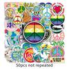 50 World Peace Graffiti Stickers: Trendy, Creative, Waterproof DIY for Phone Cases & Suitcases