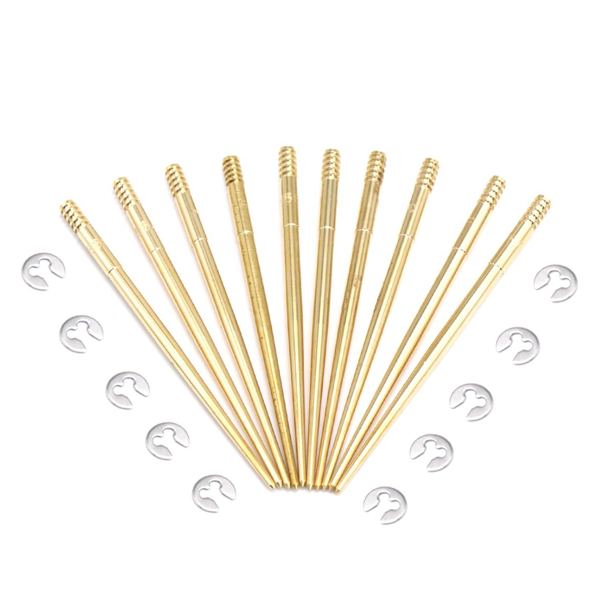 Alconstar 10pcs N427-68 Carburetor Repair Needle Kit Carb Rebuild Kits Copper Oil Needle for PWK 21/24/26/28/30mm Carburetor A10