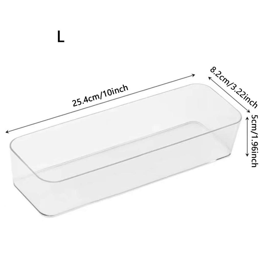 1pc-drawer Compartment Organizer Desk Cabinet Built-in Pencil Rectangular Plastic Desk Organizer