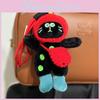Creative Polka Dot Cat Plush Keychain Soft And Cuddly Accessory For Bags And Backpacks