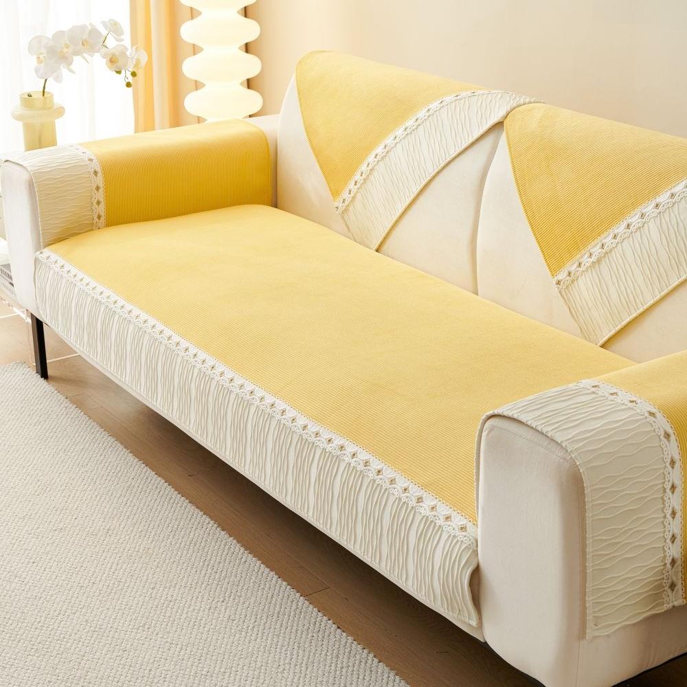 

Вельветовые лоскутные чехлы для диванов для гостиной, противоскользящие пылезащитные чехлы для диванов, универсальные моющиеся диваны, диванные подушки, всесезонные 70X70cm 1pc