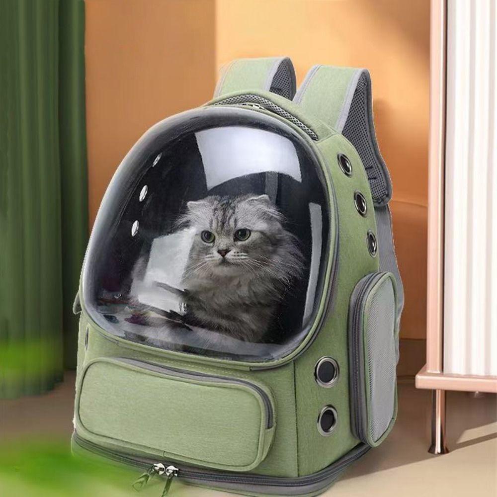 Ventilated Pet Shoulder Bag Transparent Pet Travel Bag Portable Cat Outdoor Bag Pet Transport
