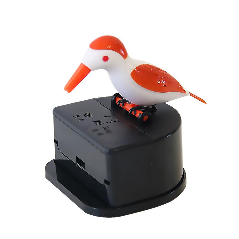 Cute Woodpecker Design Toothpick Dispenser Auto Ejecting Holder For Kitchen Counter Dining Table Organization