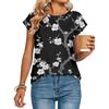 Women's Loose-Fit Fashionable Casual Retro Print T-Shirt