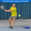 Improve Your Tennis Skills Anywhere With Rebound Balls And Elastic Rope Base Perfect For Indoor And Outdoor Training Equipment