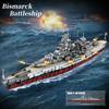 2073PCS Bismarck Battleship Building Blocks Classic MOC Bricks Model Set Toys Collection Desktop Ornaments Children Adult Gifts
