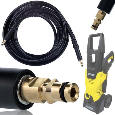 Tuyau Haute Pression 15m Click-Click – Compatible avec les Nettoyeurs Kärcher K2–K7 | Gaine en Nylon | Pression Max 180 Bar
