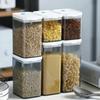 Kitchen Storage Box Transparent Sealed Jar Grains Beans Storage Organizer Food Containers Refrigerator Storage Boxes