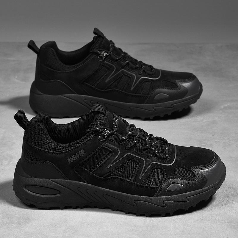 Summer Outdoor Hiking Shoes Men's 46 Large Size 47 Non-slip Wear-resistant Breathable Mesh Hiking Thick Bottom Low-top Leisure Sports
