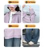 Autumn 2025 Girls' Fashionable Sporty Two-Piece Set: Hooded Jacket & Jeans for Kids