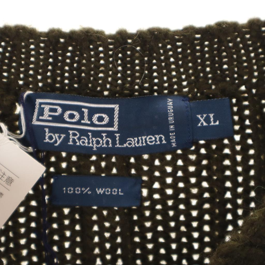 unused Polo by Ralph Lauren Long sleeve sweater XL khaki knit Men's Used
