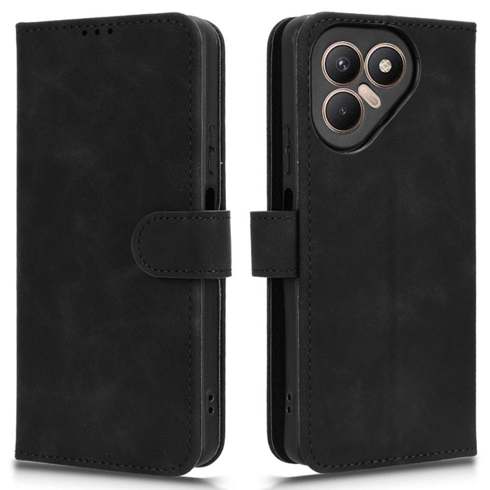 For TECNO Pova 7 4G Leather Case Skin Feel Anti Drop Wallet Flip Phone Cover