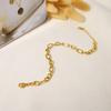 Wind Real Gold Single-layer Chain Stainless Steel Bracelet Daily Commute Women's Versatile Bracelet Titanium Steel Jewelry