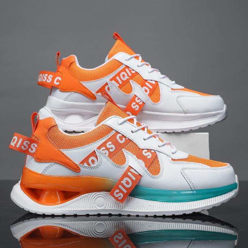 

Tide shoes men s 2024 new breathable couple student dad shoes ins running Guochao sports shoes spring contrasting color tide 36