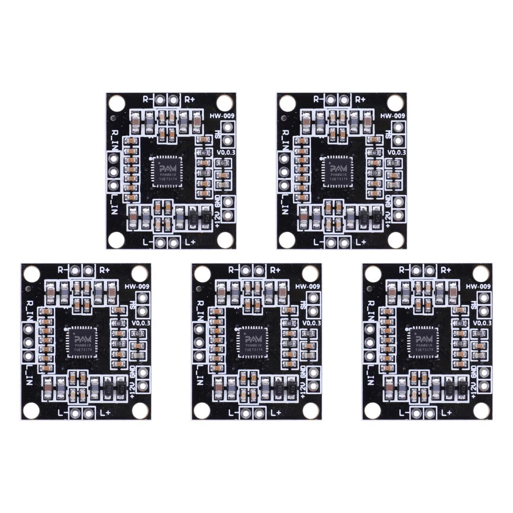 10-1pcs PAM8610 Stereo Mini Power Amplifier Board 2x15W Digital Audio Amplifier Board Class D Dual Channel