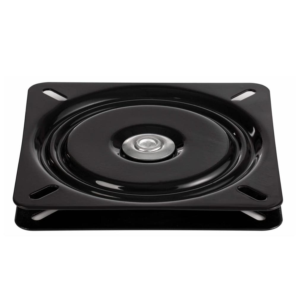 Modern Style Black Swivel Chair 360 Degree Rotation Ball Bearing Plate Square Steel Furniture Hinge Mechanism for Dining Living