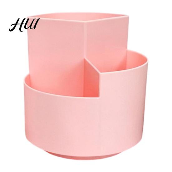Multi-compartment Pen Holder 360 Degree Rotating Holder, Large Capacity Office Desk Organizer Desktop for School Home Storage Makeup Brush