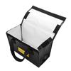 Explosionproof Lipo Battery Safe Bag Large Space Charging Batteries Storage Bags(Black)