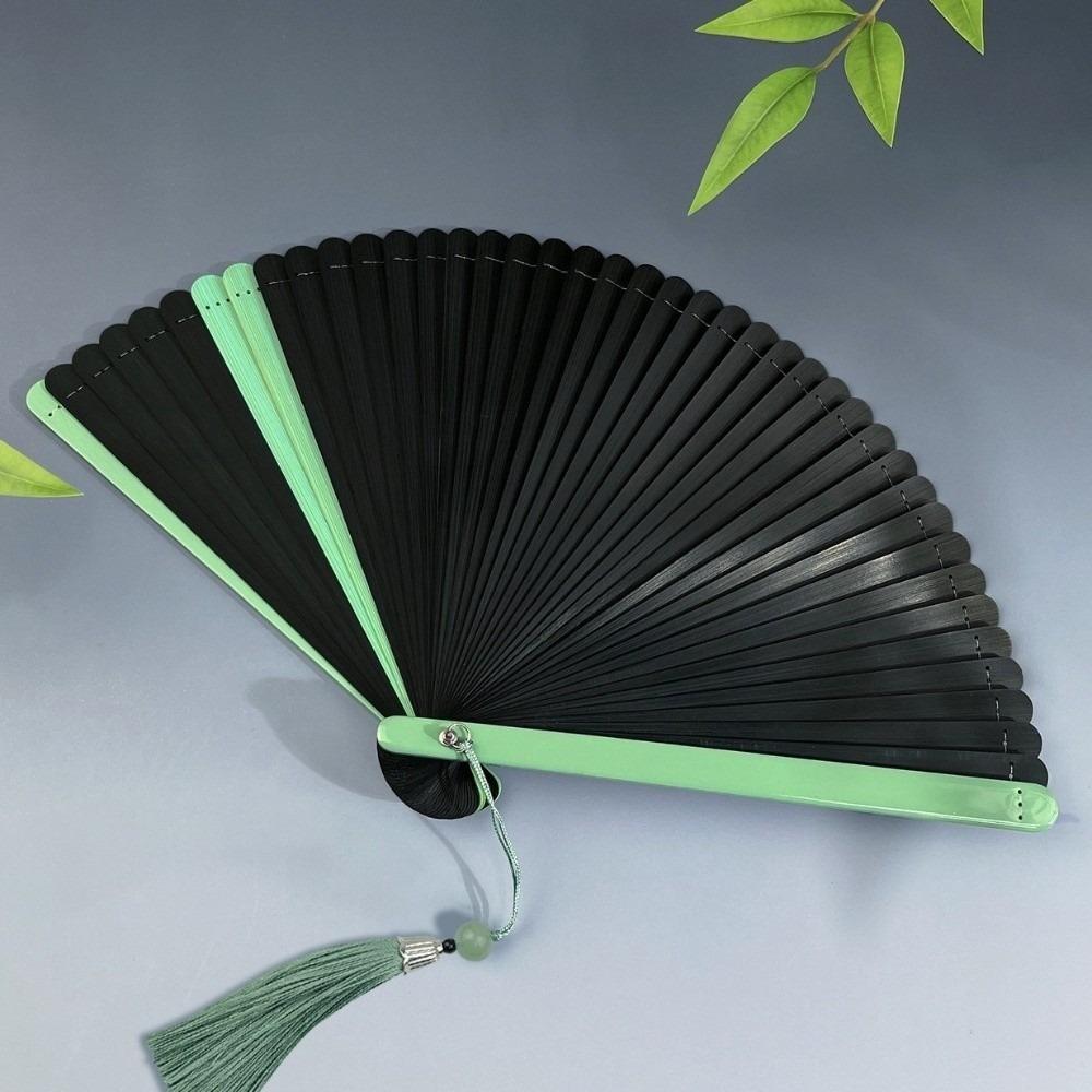 with Tassel Chinese Fan Ancient Style Dance Fan Lightweight Bamboo Folding Fan Photography Props