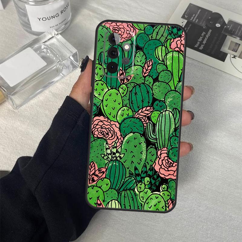 Cactus Pattern Case For Samsung Galaxy A56 A36 A16 A33 A13 A23 A52 A32 A12 A54 A34 A14 A53 A15 A35 A55 A17