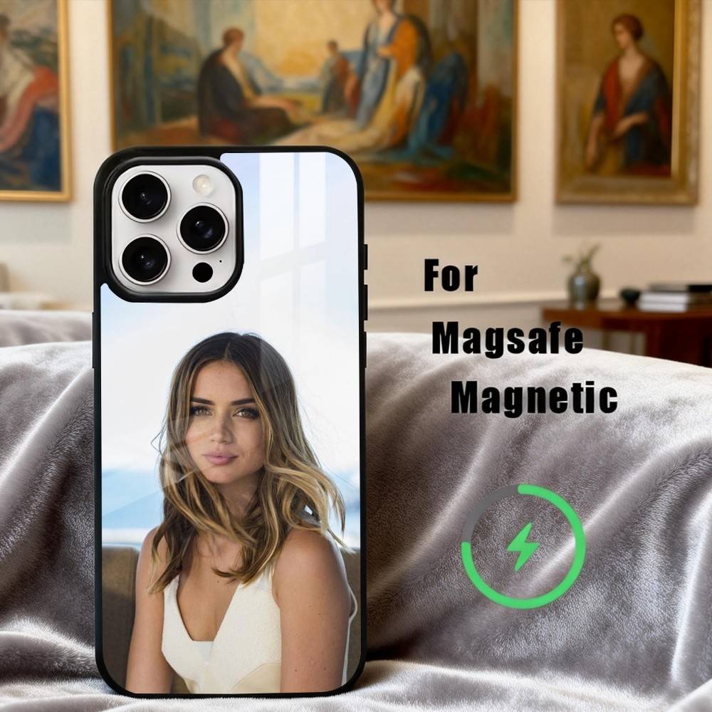 A-Ana de A-Armas-S Actress Phone Case For iPhone17,16,15,14,13,12,11 Plus,Pro Max Magnetic For Magsafe Wireless Charging