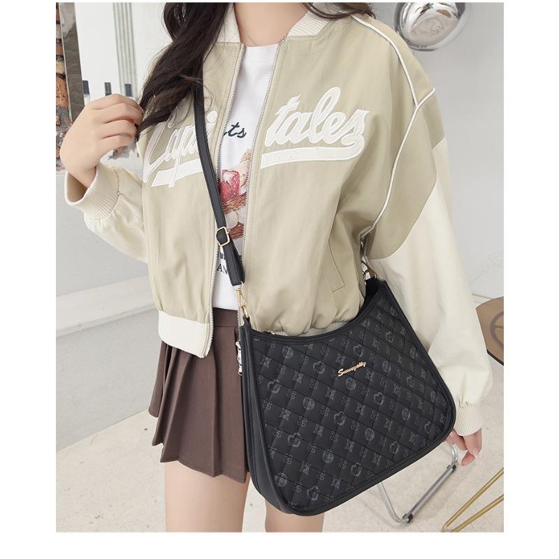 Large Capacity Underarm Bag Women's Bag Casual All-in-one Printed Shoulder Bag Niche Design Tote Bag