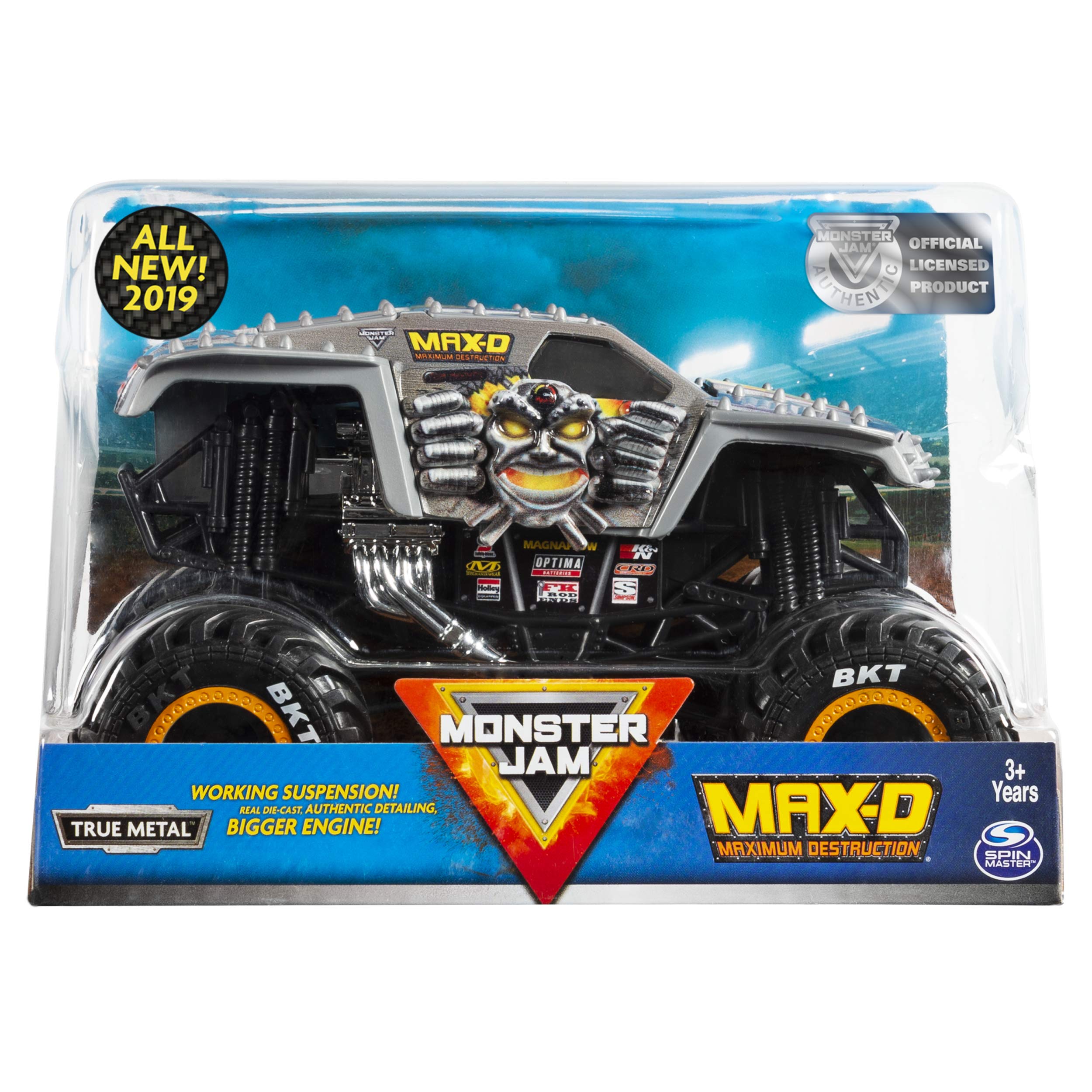 

Официальный литой автомобиль-монстр трак Monster Jam Max D 1:24 Масштаб