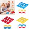 TicTacToe Toy Chessboard Game Toy For Children Cognitive Skill Building Interactive Logical Learning Strategy Toy