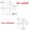 Children Rain Poncho Non-Disposable Travel Rain Gear Coat Outdoor Hiking Accessories Child Raincoat Kids Rainwear Waterproof