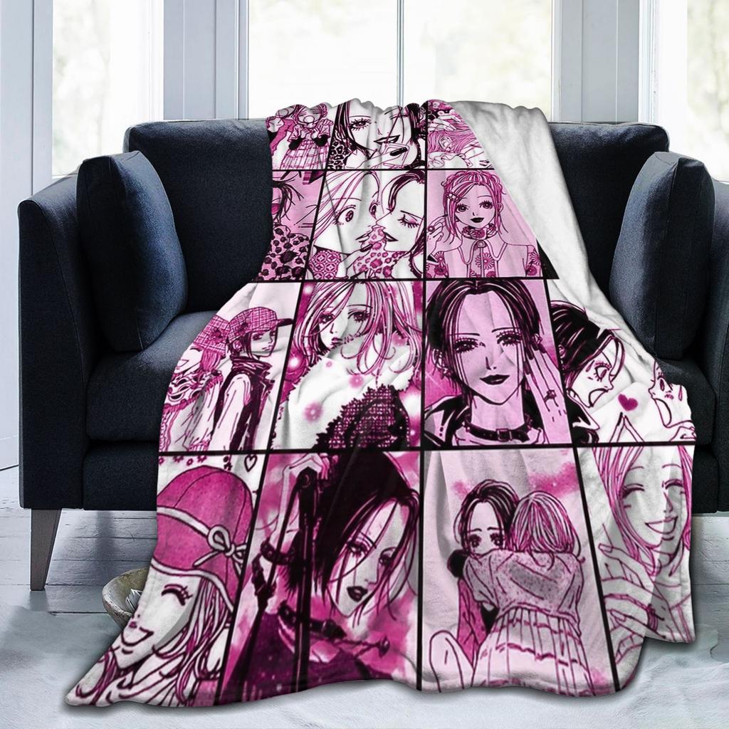 Nana x Hachi Nana Osaki Anime Prikrývky Sametový Potisk Multifunkční Ultra-Měkká Přehozová Deka pro Domov Venkovní Lůžkoviny Přehozy