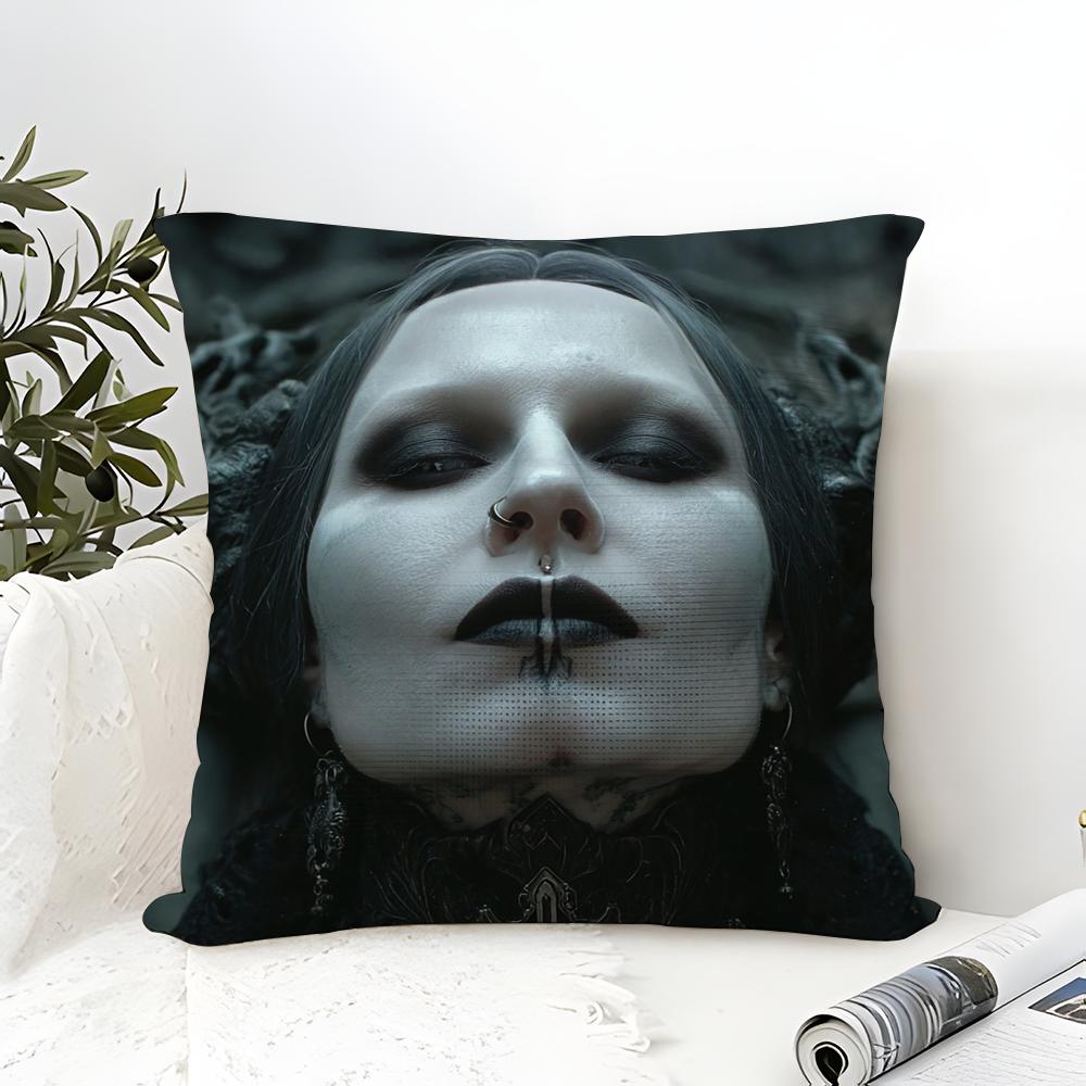 L-Legend Of The Dark Elf Witches & Curses Dark Magical Plague Linen Pillow Case Sofa Home Decor Cushion Cover Cushion Cove